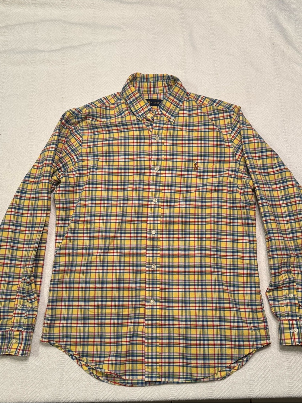 Polo by Ralph Lauren Yellow Multi-Check Button-Down Shirt